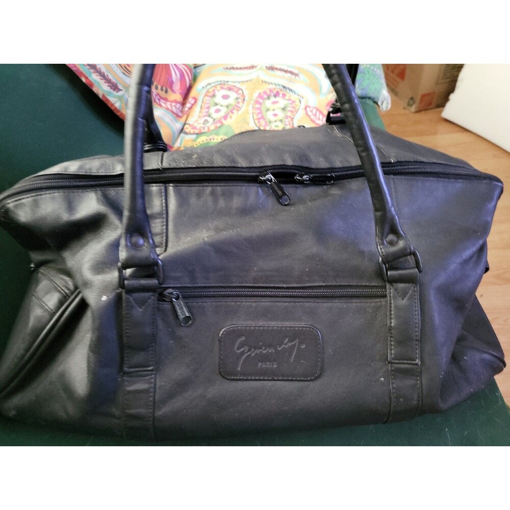 Gevenchy Leather Duffle Bag Vintage 80's 90's licenced Kingport Korea